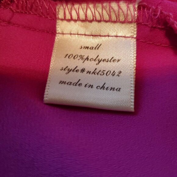 Pixi + Ivy Button-Down Purple Blouse. Size S - Picture 8 of 9